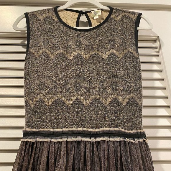 Made In San Francisco Black And Tan Dress Small - Picture 2 of 8